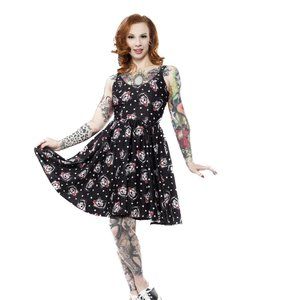 NWT Sourpuss Black Stray Cats Sweets Dress